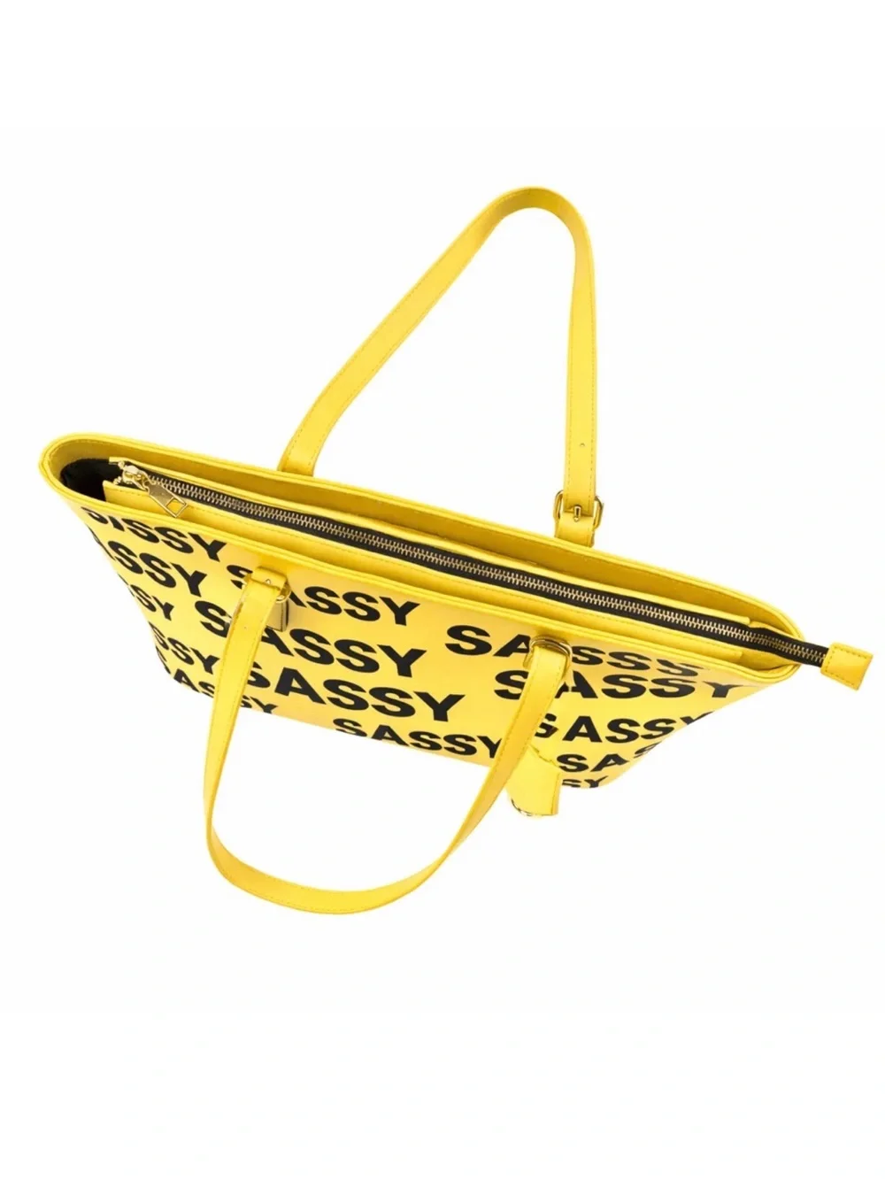 Sassy Jones City Tote - Yellow/Black
